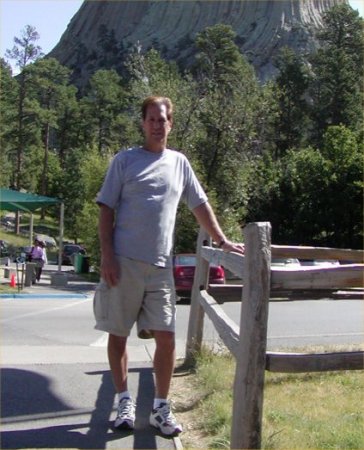 2008, visiting Devils Tower WY