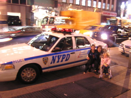 My kids in Times Square, NYC