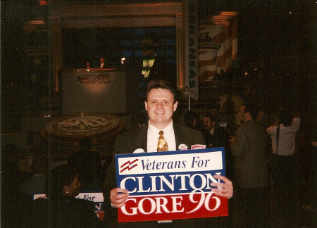 ME AT THE DNC'S 1996 CONVENTION IN CHICAGO