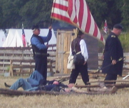 GALEN WITH BATTLE FLAG...