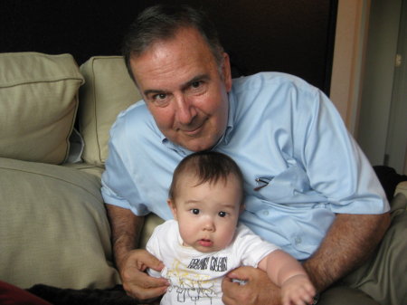 Tom with grandson, Louis