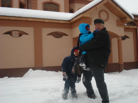 March snow in Tashkent