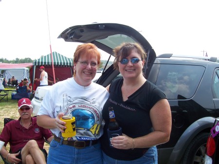 Me and a friend at NASCAR in Richamond, VA