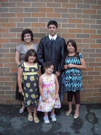 The Grad & his sisters.  June 17, 2009