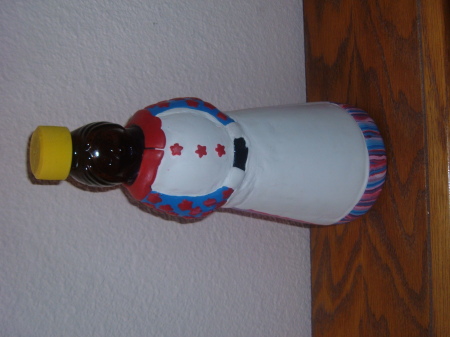 Syrup Bottle Figurine covered in Polymer