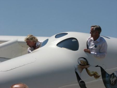 Branson & Rutan WK2 Rollout July 2008