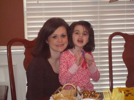 Me and Kaitlyn at her 6th Birthday 1/09