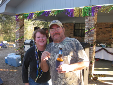 Ray and Me at Mardi Gras Party