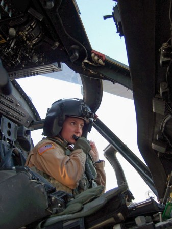 Robyne the Med evac Pilot in Iraq 2008