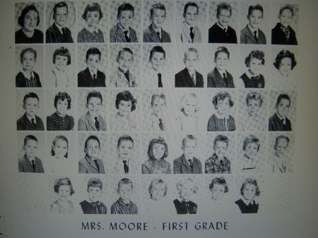 Mrs. Moore-1st grade, taken 1961