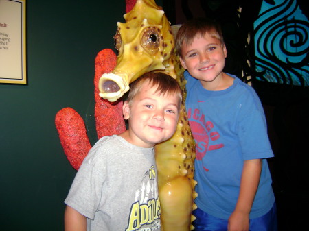 Ryan (l) and Jeremy (r) at Monterey Aquarium