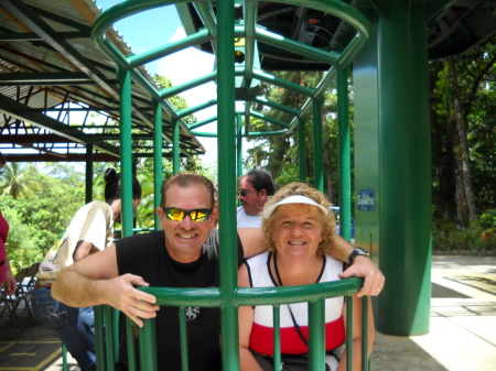 Take off thru the rain forest-St Lucia