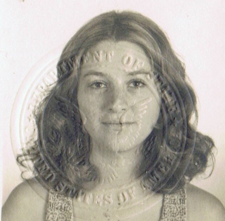 My first passport photo  1974