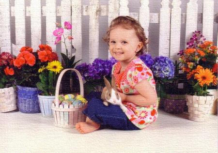 Alexa and her bunny