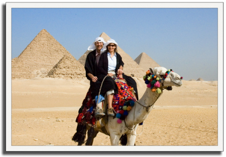 Riding Through the Giza Desert