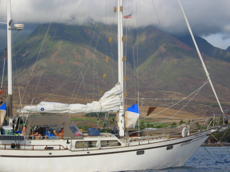 Sailboat in Lahaina, Maui-2007