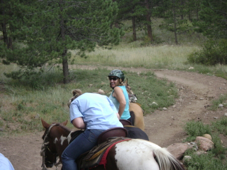 Horseback riding in the Rocky Mountains-Aug 09