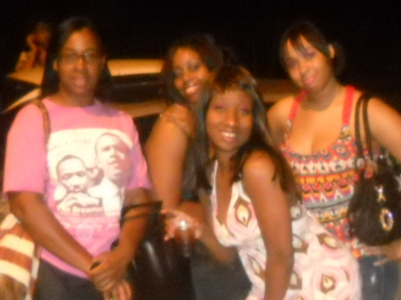 my cousins, aunt at my aunt b day party