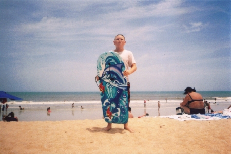 My Son (Caleb) at Flagler Beach, FL.