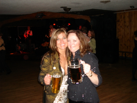 My birthday last year, Karen and me