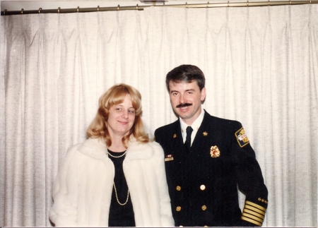 Me and Fire Chief Tim 1992
