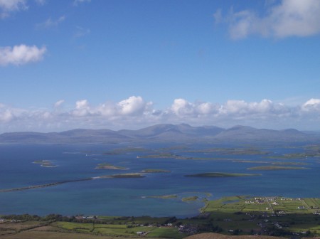 View from the top of Croagh Patrick