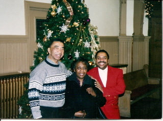 with my Mom & Dad at Christmas