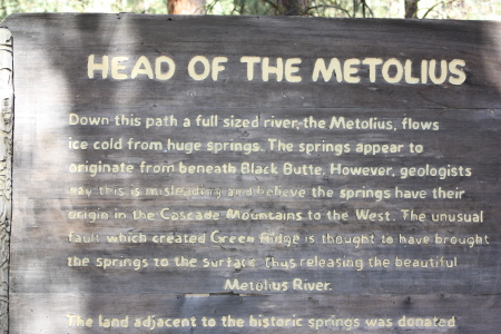 about the metolius river