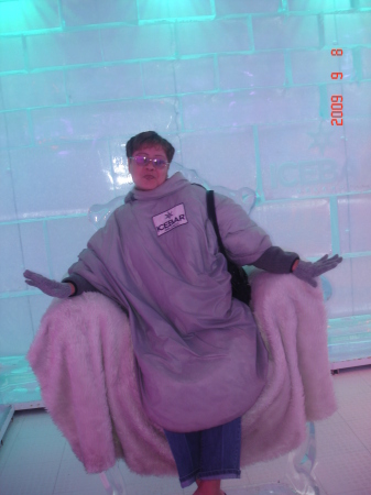 Chillin' at the Ice Bar in Orlando