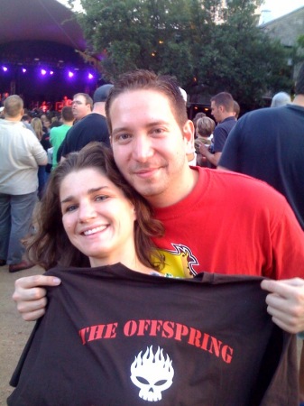 Val and I at an Offspring concert in Austin