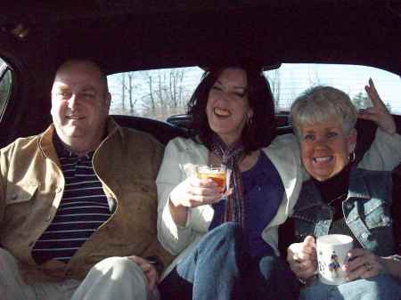 In the limo to the Hard Rock Cafe 2009