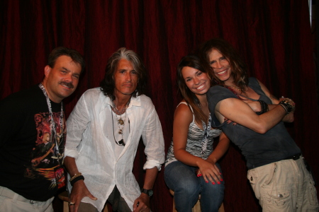 Backstage with Aerosmith