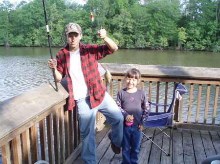 Kids fishing in Louisianna