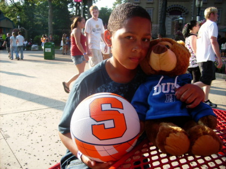 my son at six flags 8/2009