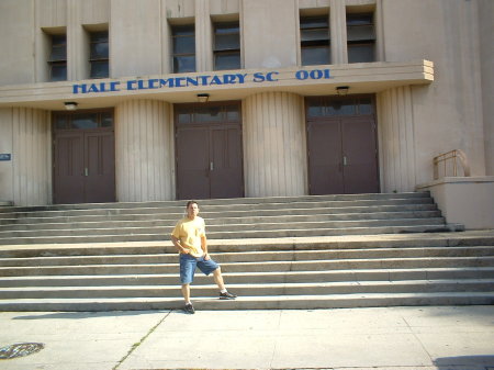 On the rear steps of Nicholls 4/08