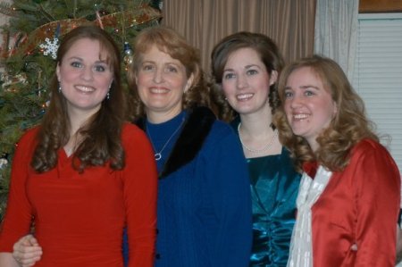 Me and my girls - christmas 2008