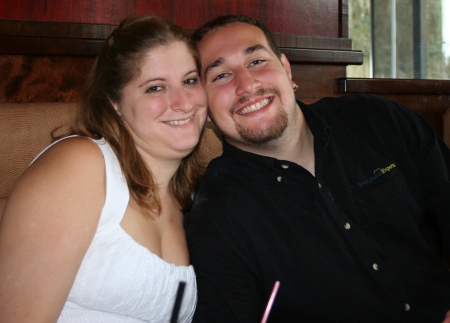 Christopher and Leslie on wedding day