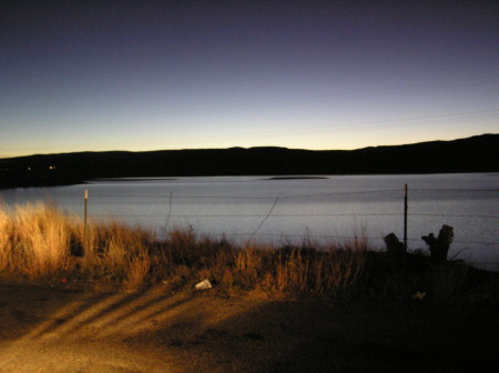 Storrie Lake at sunset