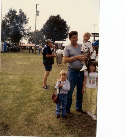 My Dad,my two sons and my neice mullet fest..