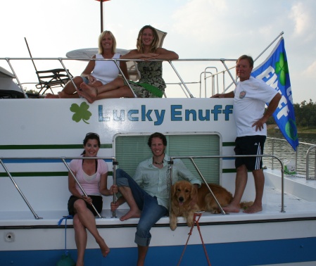 Cristened House Boat "Lucky Enuff"