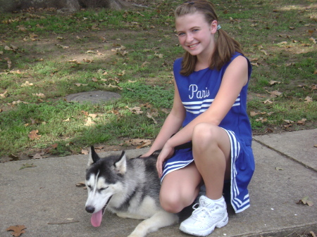 this is Destiny and her dog shasta