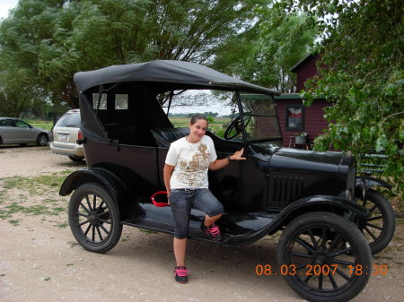 Kayla and the model T