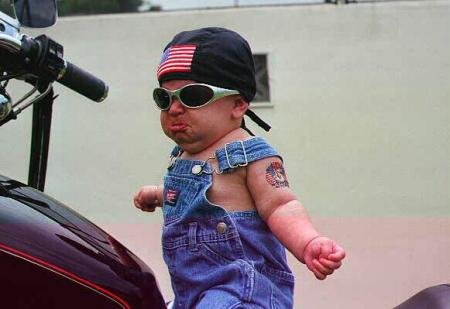 biker baby