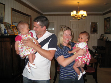 Ella and Eva with Uncle Matt and Aunt Julie
