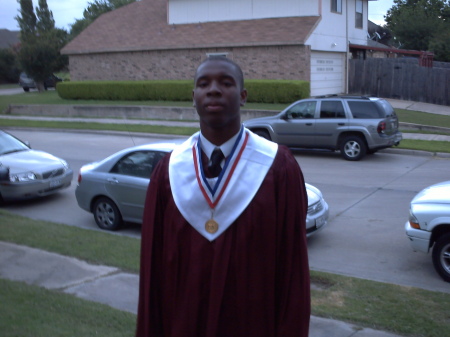 My youngest son on Graduation Day.