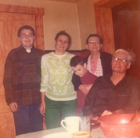 Matt, mom, Norm, grandma, grandpa '68