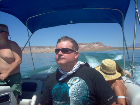 boating on Lake Powell above Grand Canyon