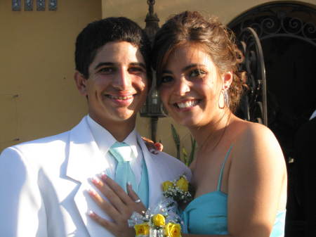 My son with his girlfriend at Prom.