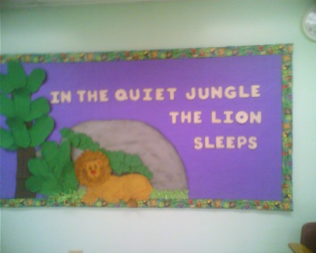 "In the Quiet Jungle the Lion Sleeps"