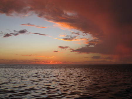 October 29, 2008 sunset off Baja